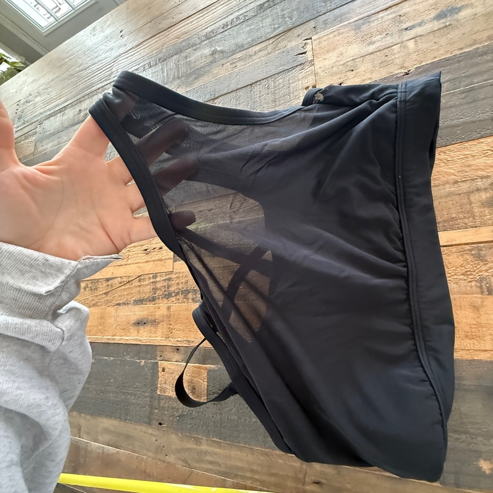 Offline by Aerie Black Mesh Sports Bra - Picture 3 of 4